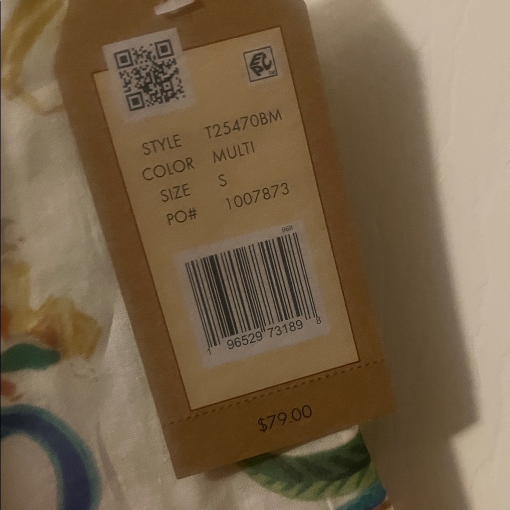 Tru Luxe Jeans Tropical Print Blouse - Picture 5 of 6